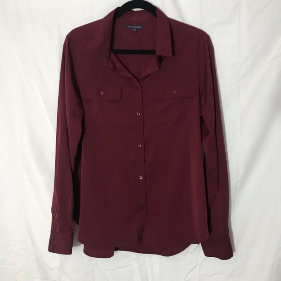 America Eagle Outfitters Long Sleeve Blouse - Picture 1 of 2